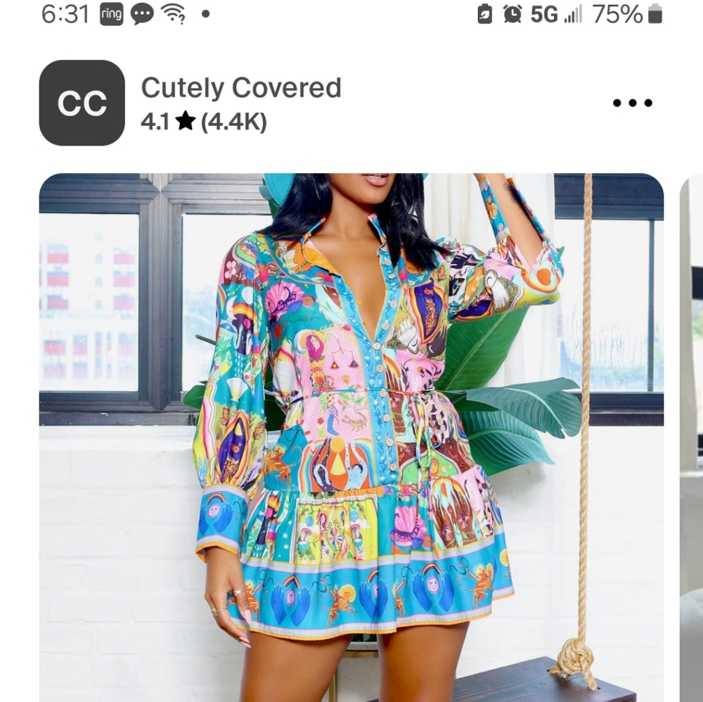 Colorful Dress/ New without  tags